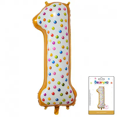 Цифра Вх "Пончик, 1" 34"