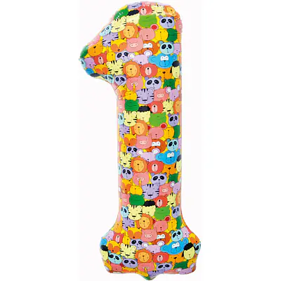 Цифра F  1, "Зверята", 34"/86см