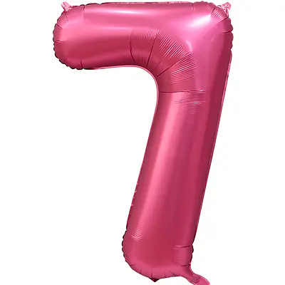 Цифра ДБ "Бордовый сатин, 7" 34"