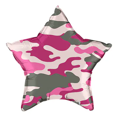 Звезда Ag «Камуфляж, Розовый» 18″