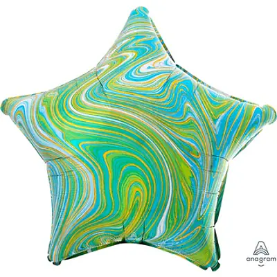 Звезда An «Мрамор Blue Green» 18″