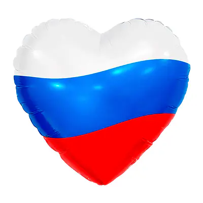 Сердце Ag «Триколор» 9″