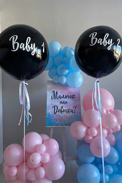 Набор с гендерными шарами №3 (фотозона)