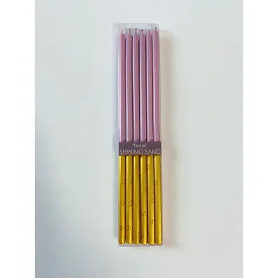 Пастель, прямые лаванда, 6 шт, 14см