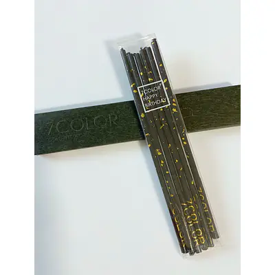 Черные с золотом, 6шт, 16,5 см