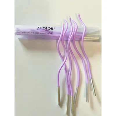 Пастель, спираль сиреневый, 6шт, 12см